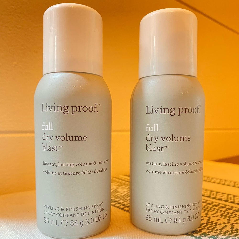 Set of 2 Brand new, never used. Living proof full dry, volume blast, 3 ounces